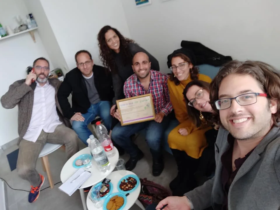 Itay Tsamir with a Pro Bono Day group